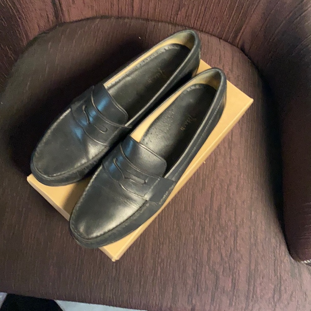Cole Haan black penny loafer